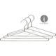 preview thumbnail 2 of 3, Polished Chrome Metal Top/Suit Hanger (Box of 100)