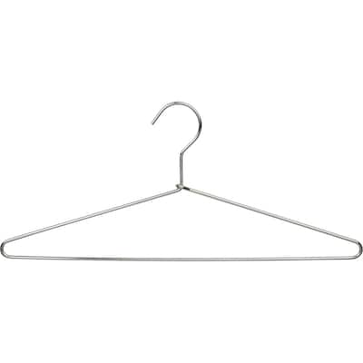Polished Chrome Metal Top/Suit Hanger (Box of 100)