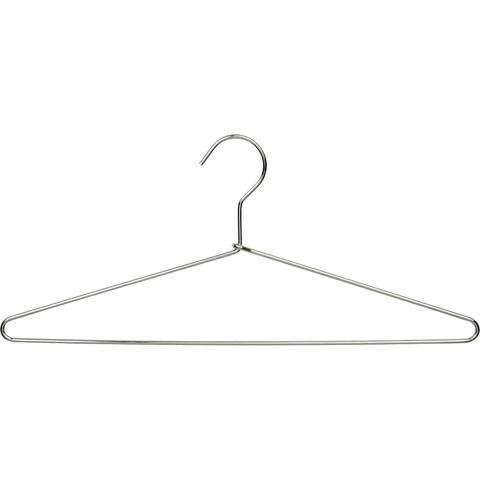 Polished Chrome Metal Top/Suit Hanger (Box of 100)