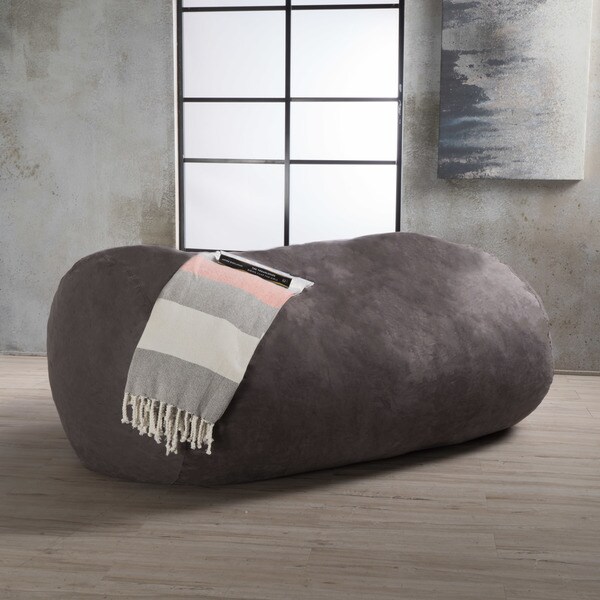 Lounger Bean Bag Chair asher faux suede 6.5-foot lounge beanbag chairchristopher Lounger Bean Bag Chair asher faux suede 6.5-foot lounge beanbag chairchristopher