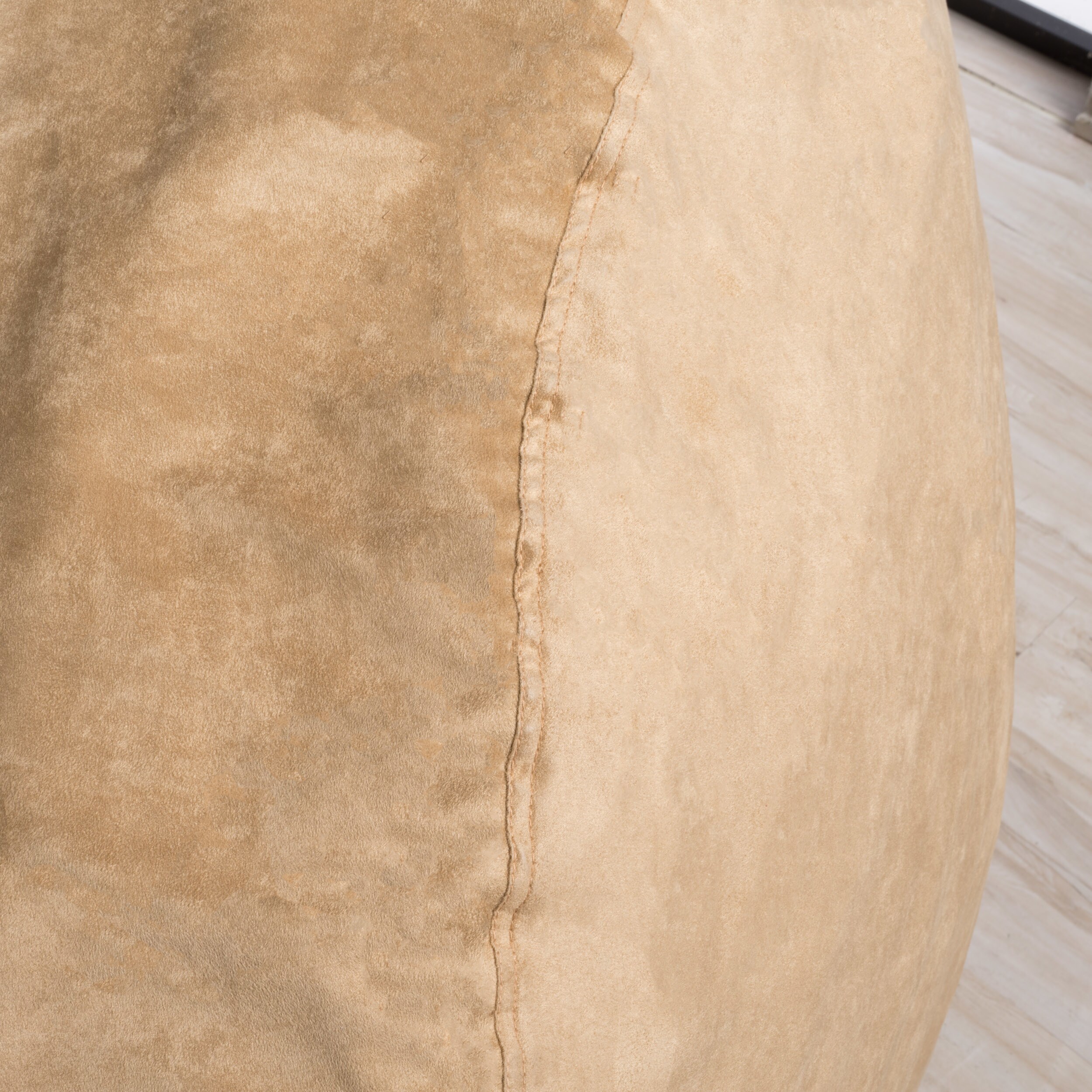 Asher Faux Suede 6 5 Foot Lounge Beanbag Chair By Christopher Knight Home