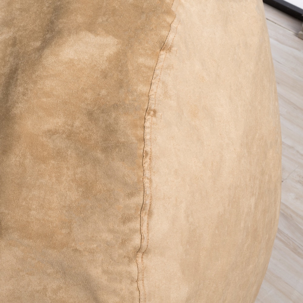 Shop For Asher Traditional 6 5 Foot Suede Bean Bag Chair By Christopher Knight Home Get Free Delivery On Everything At Overstock Your Online Furniture Shop Get 5 In Rewards With Club O 10138962