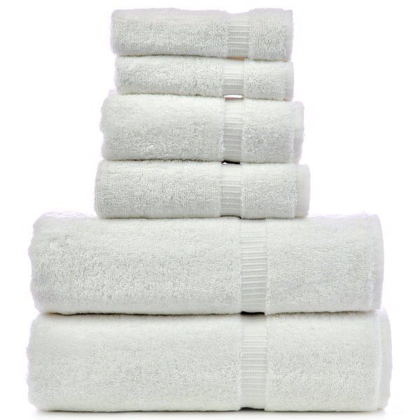 Luxury Hotel & Spa Quality Highly Absorbent 100% Cotton Bathroom Towels Set of 6, Cranberry 