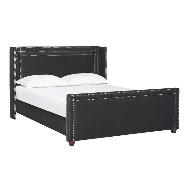 Jennifer Taylor Elle Wingback Upholstered Bed