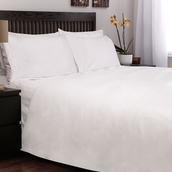 White Down Alternative Comforter with 3-Piece Duvet Cover Set