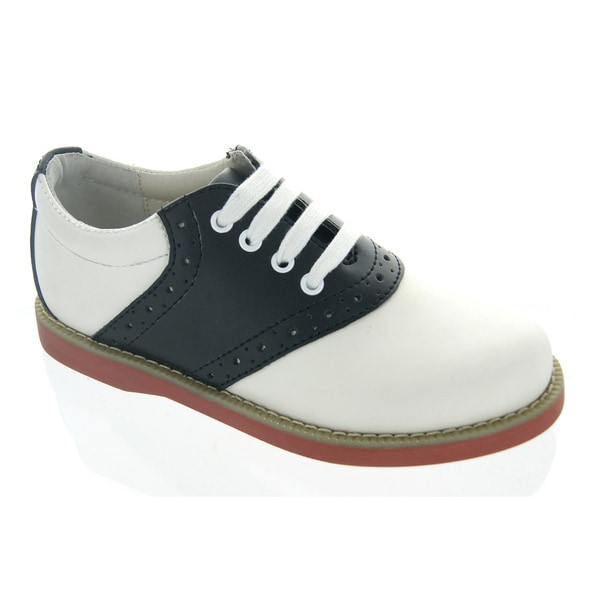 womens leather saddle oxford shoes