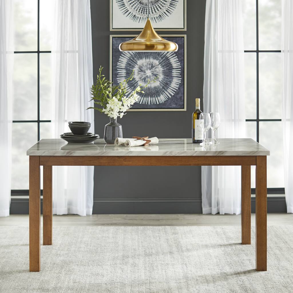 Simple Living Edina Dining Table - Walnut