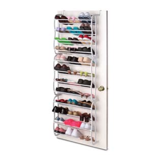 Top Product Reviews For Sunbeam Over The Door 36 Pair Shoe Rack 10139229 Overstock