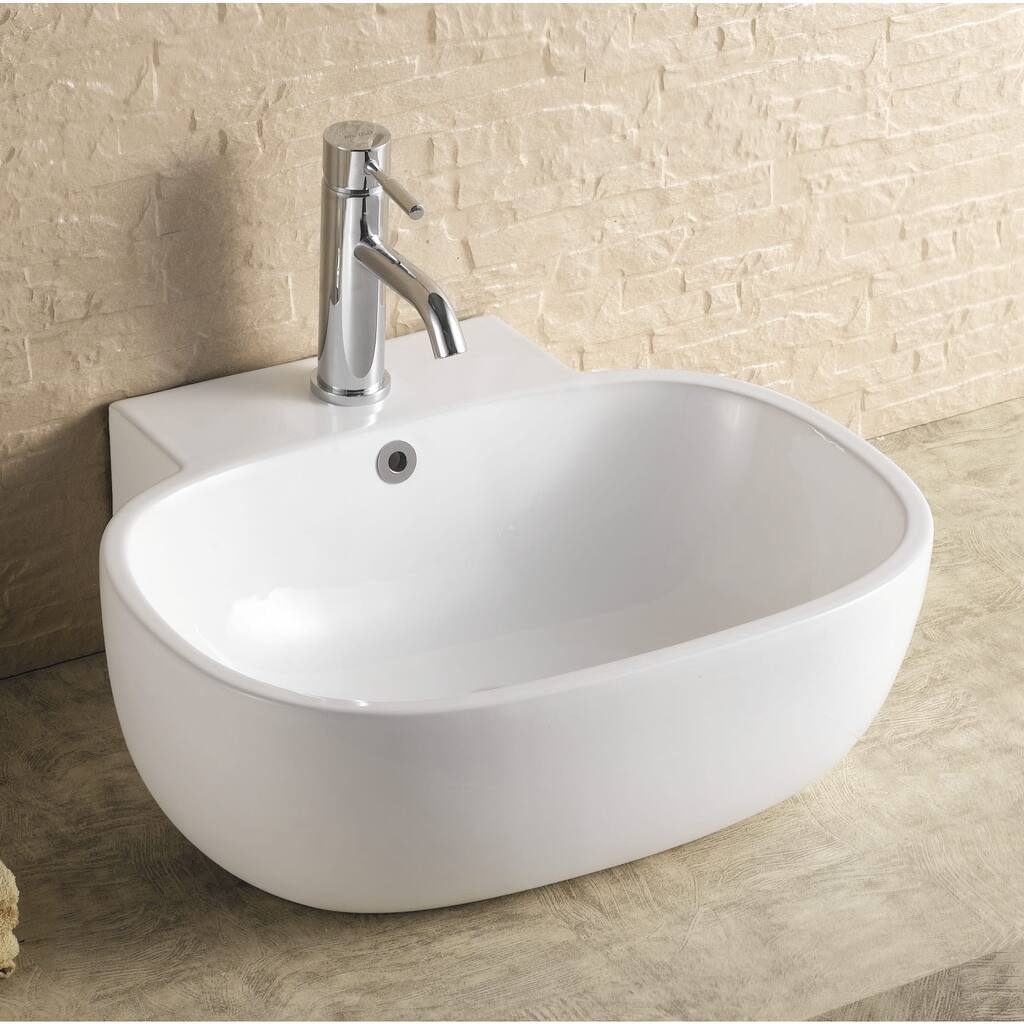 Acquatech Latitude 21-inch Oval Deep Ceramic Sink