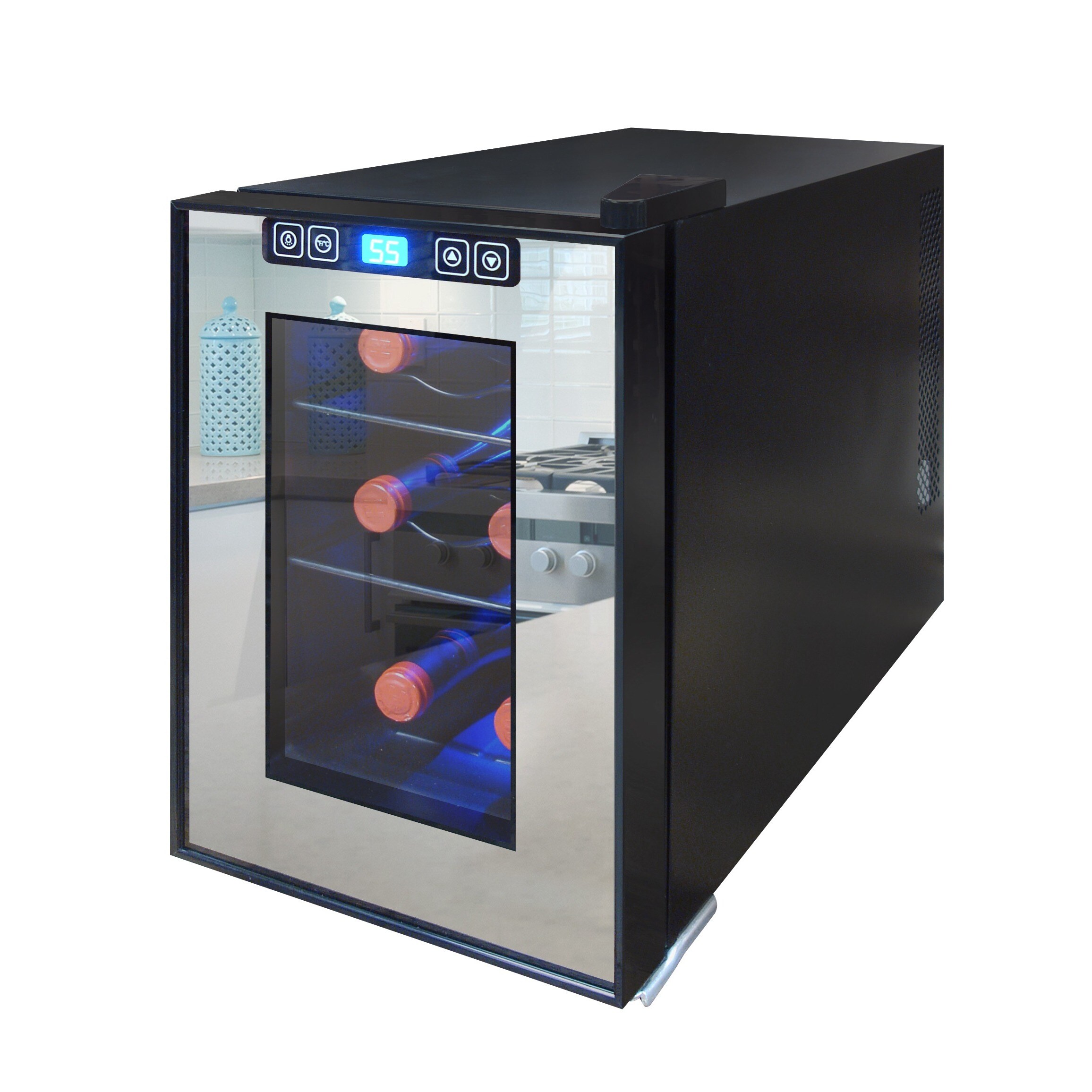 Shop Element by Vinotemp 6bottle Mirrored Thermoelectric Wine Cooler