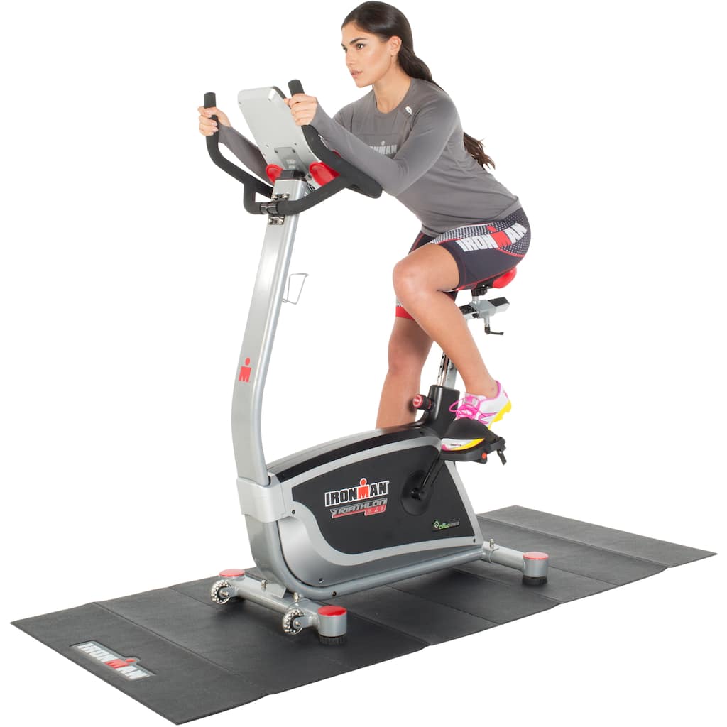 Ironman Triathlon X-Class 310 Upright Bike with Bluetooth, IronStrong apps, Air Soft Seat and Bonus Equipment Mat