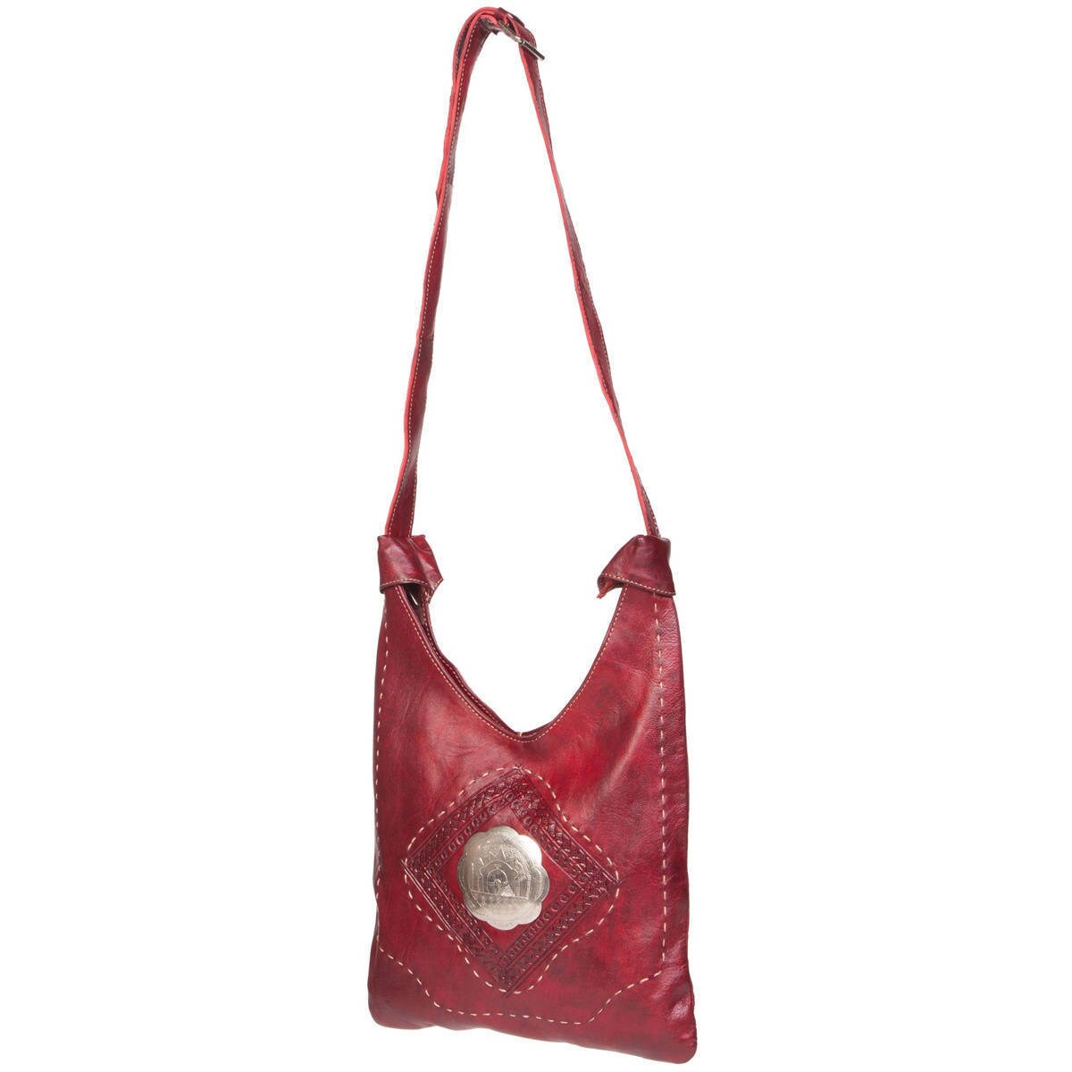 dark red shoulder bag