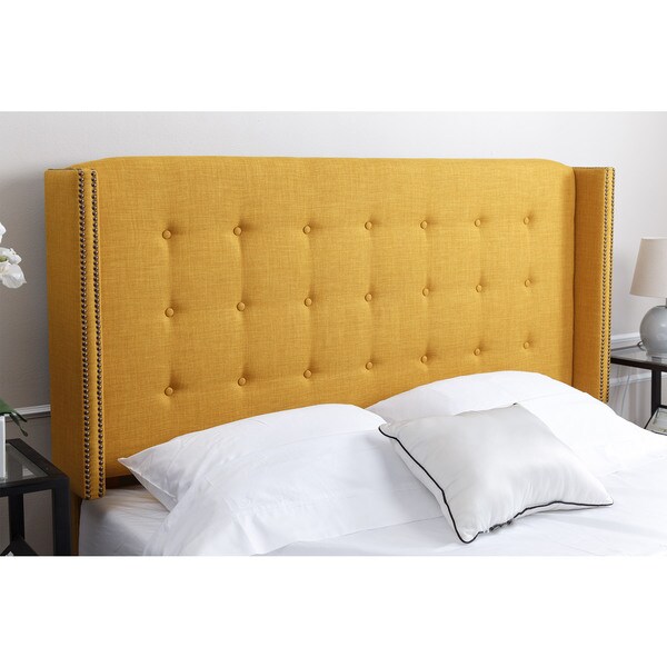 Yellow headboard queen discount