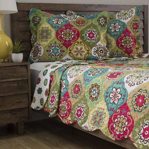 Slumber Shop Lena 3-piece Reversible Quilt Set