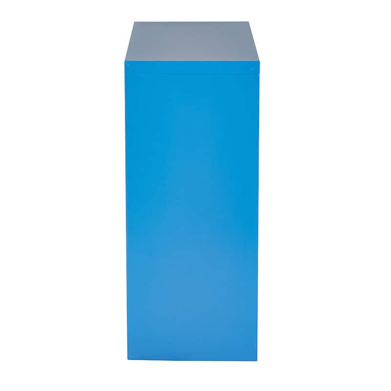 OSP Home Furnishings 28" Fun Color Metal Bookcase - Blue