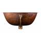preview thumbnail 3 of 1, Sinkology Freud 19.25" Undermount Oval Copper Bath Sink with Overflow