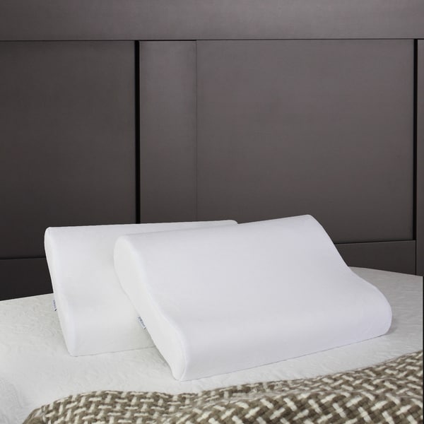 HoMedics Cool Ergo Contour Memory Foam Pillow (Set of 2)