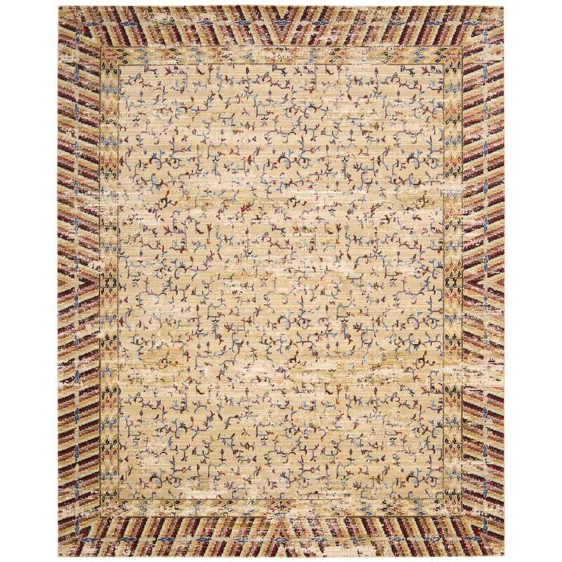 Nourison Dynasty DYN01 Area Rug - 9'9" x 12'8" - Tan - Rectangle