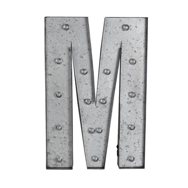 Shop M Metal Letter Board Overstock 10149704