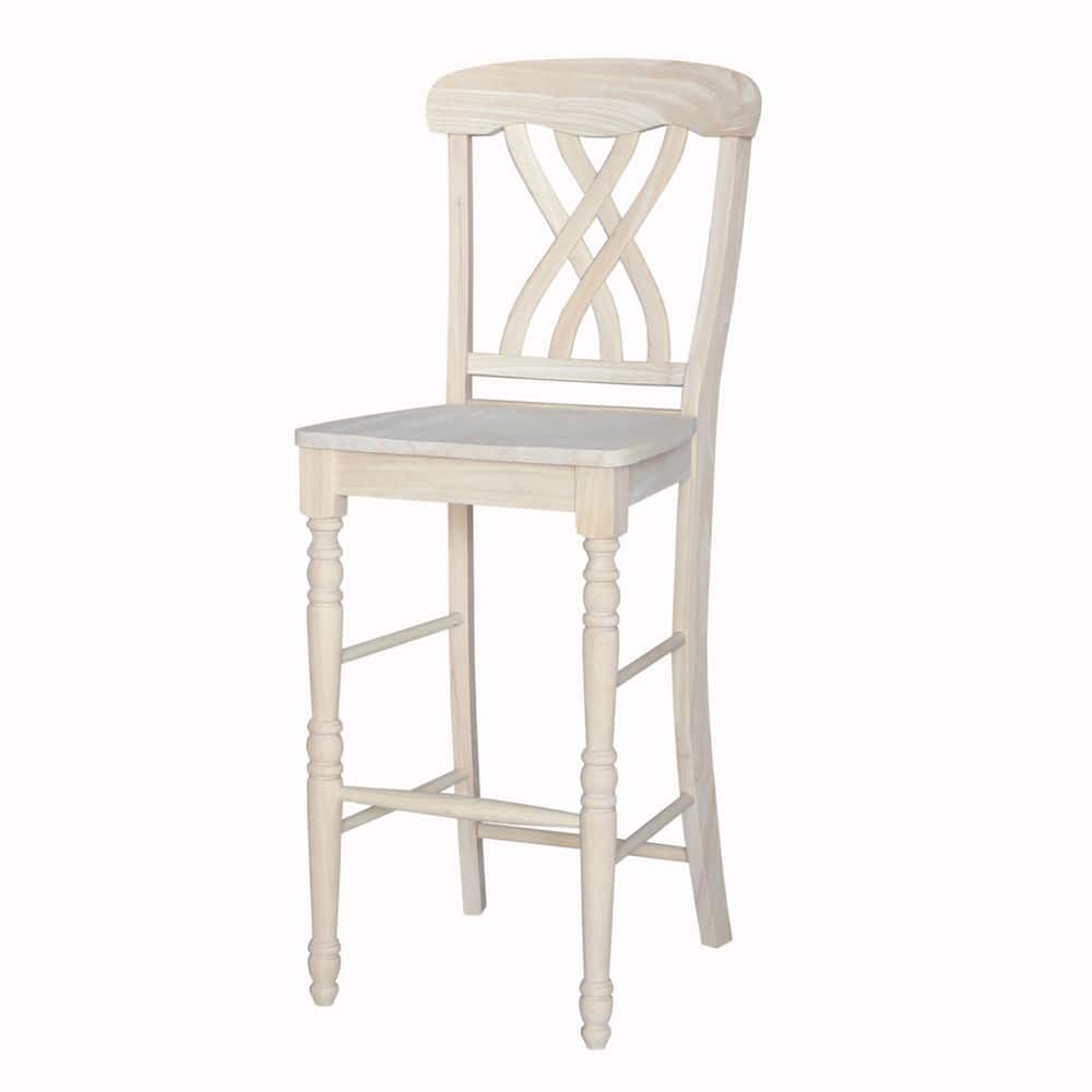 Lattice Solid Wood Stool