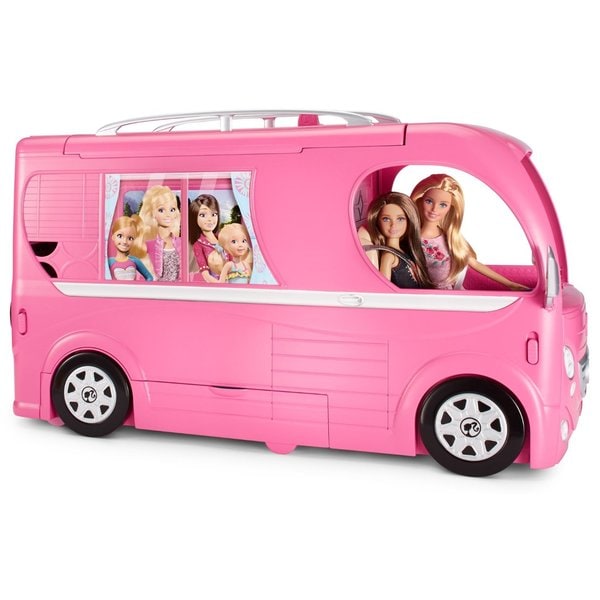 barbie pop up camper van