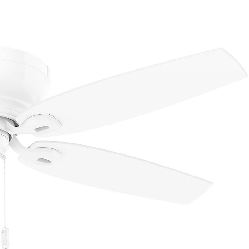 Casablanca 54" Durant Low Profile Ceiling Fan with Pull Chain - Snow White - Snow White