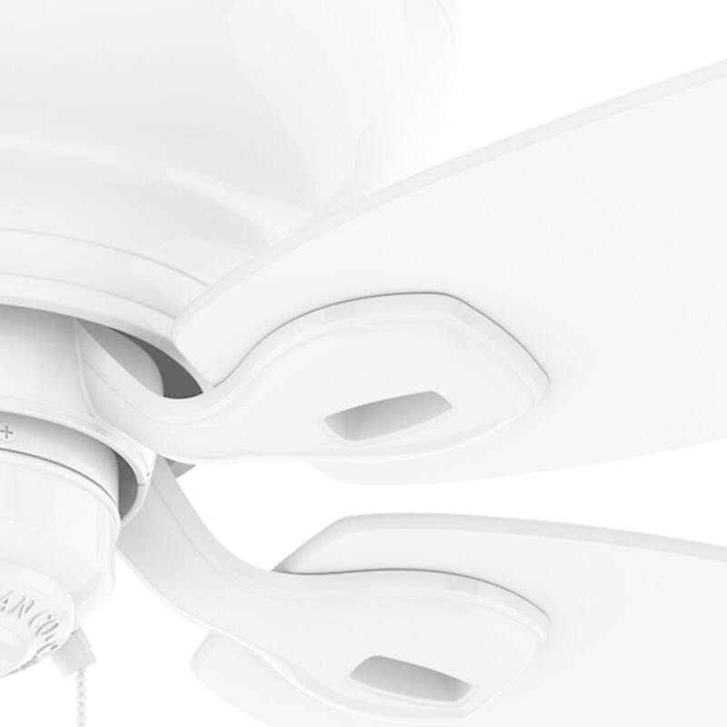 Casablanca 54" Durant Low Profile Ceiling Fan with Pull Chain - Snow White - Snow White
