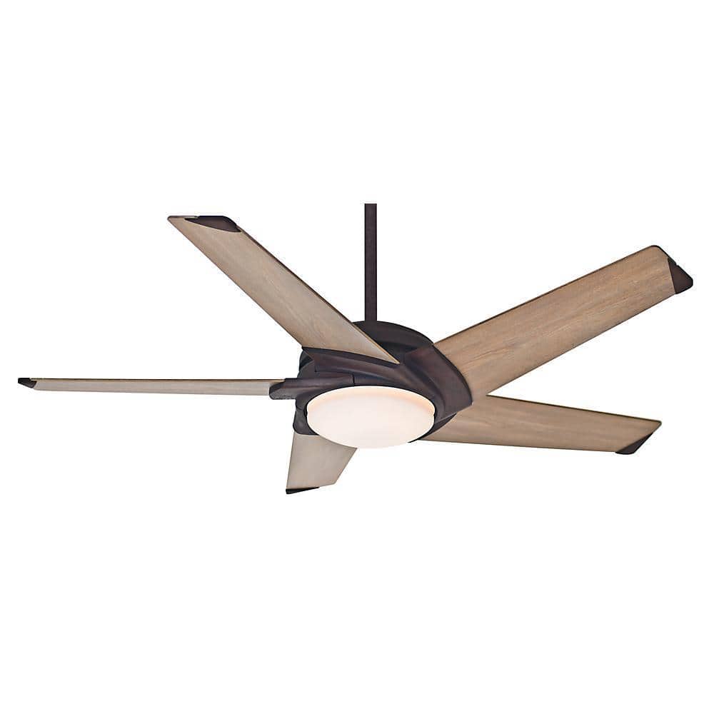 Casablanca 54-inch Stealth Industrial Rust 5-blade Ceiling Fan - Brown