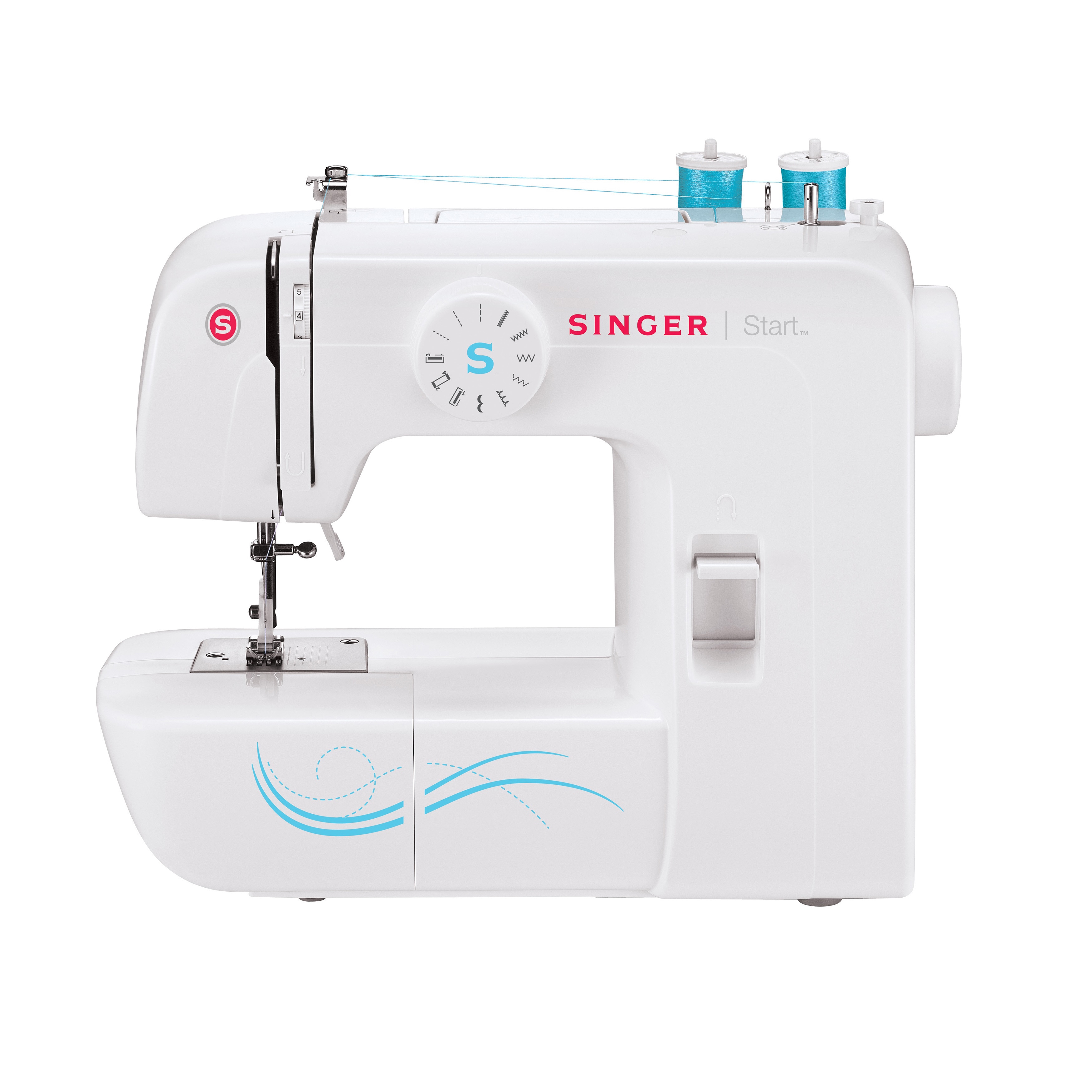 12 Built-in Stitches Small Sewing Machine Double Threads and Two