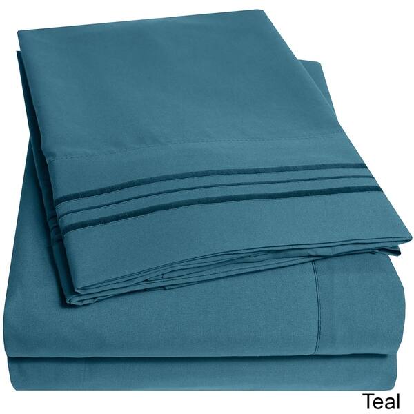 Shop Deep Pocket Soft Microfiber 4 Piece Sheet Set On Sale