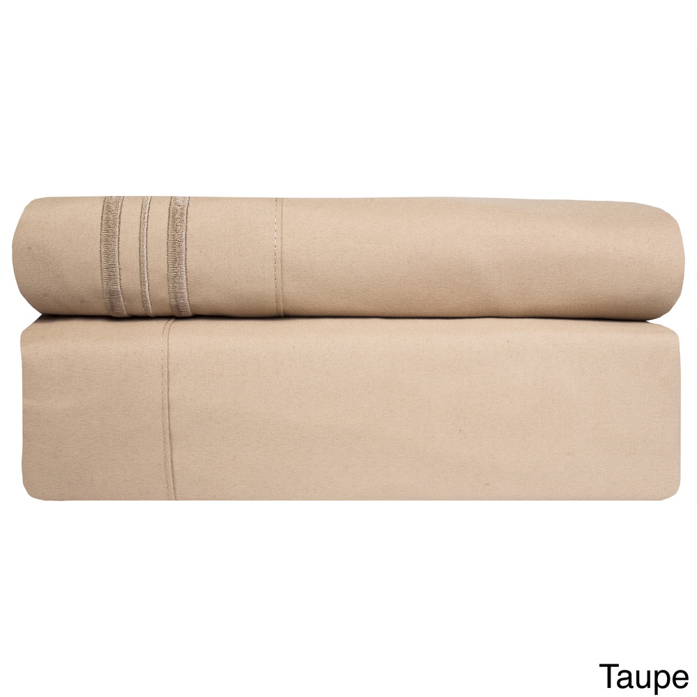 Sweet Home Collection 4 Piece Sheet Set, Ultra Soft 1800 Series, Double Brushed Microfiber