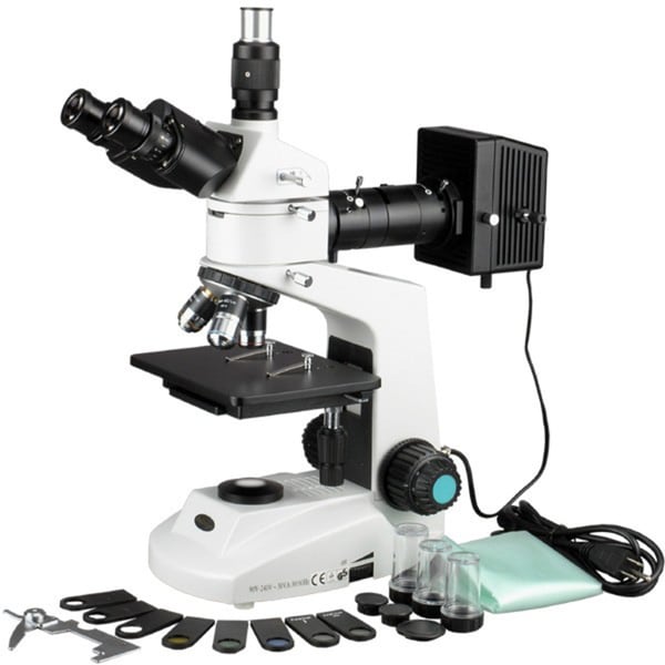 40x 1600x Trinocular Polarizing Metallurgical Microscope   17281400
