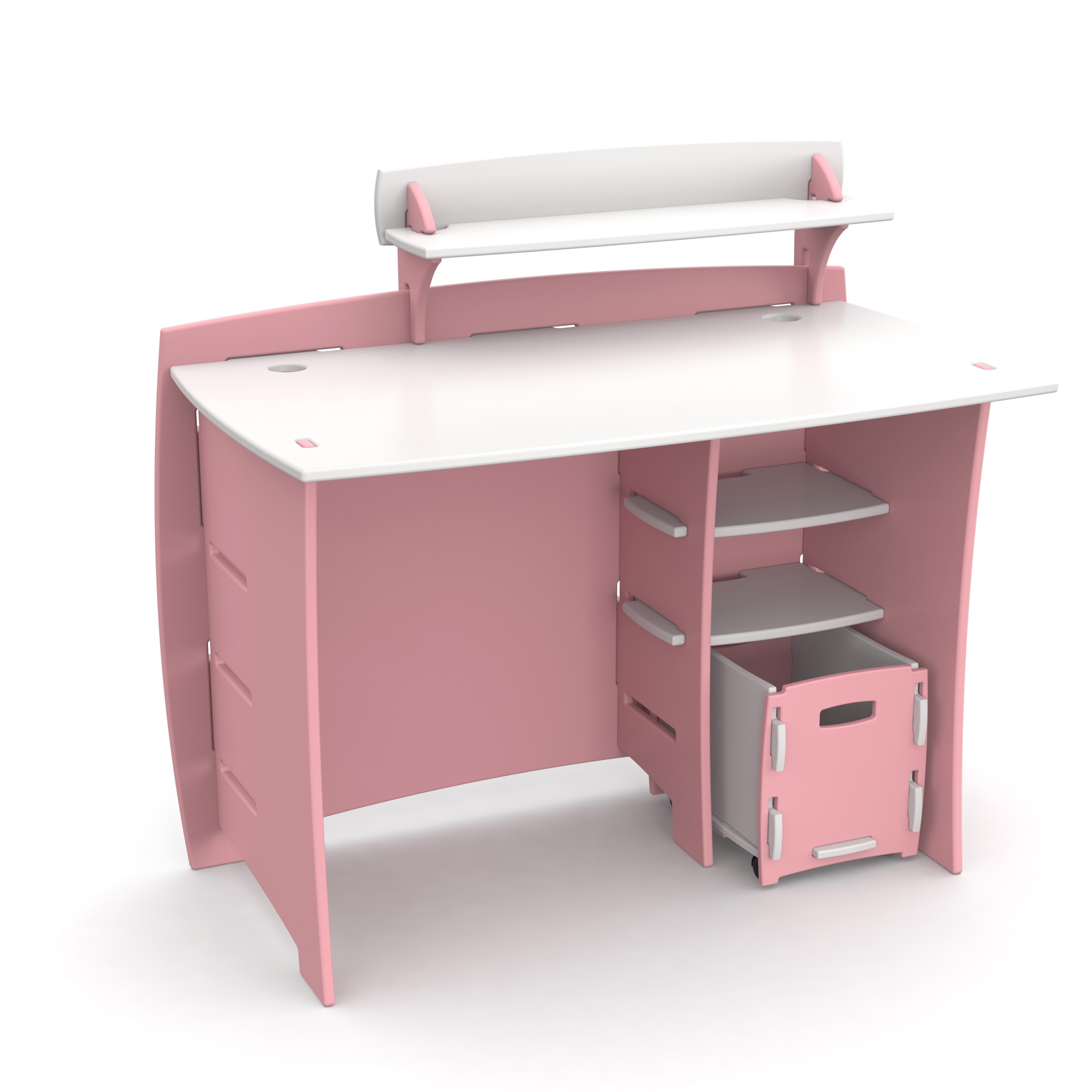 Shop Legare Kids Furniture Pink White 43 Inch Complete Desk