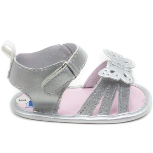 silver butterfly sandals