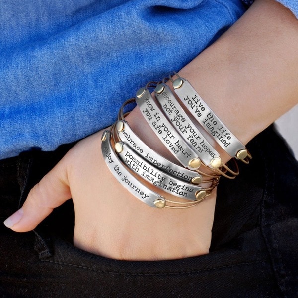 bracelets with inspirational quotes