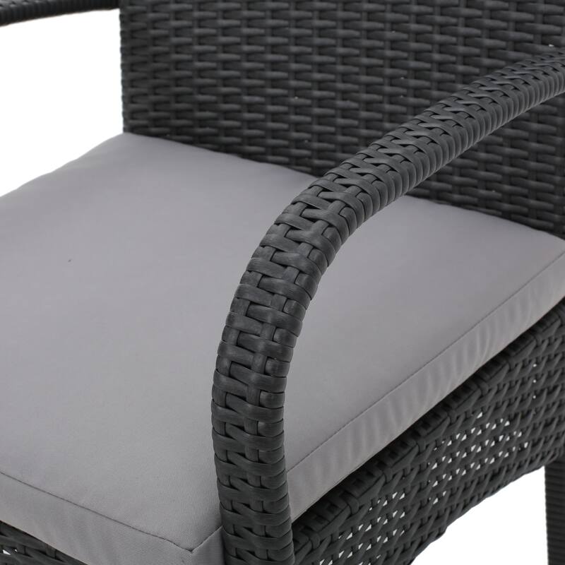 Patterson Outdoor 5-piece Wicker Dining Set with Cushions by Christopher Knight Home