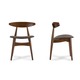 preview thumbnail 2 of 3, Set of 2 Flamingo Mid-Century Solid Wood Dining Chairs