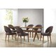 Lucas Mid-Century Style Walnut 7-Piece Dining Set - Free Shipping Today - Overstock - 17282110