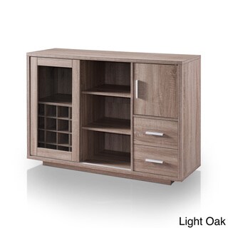 Furniture of America  Diz Modern 47-inch Wine Bar Dining Serverr (Oak)