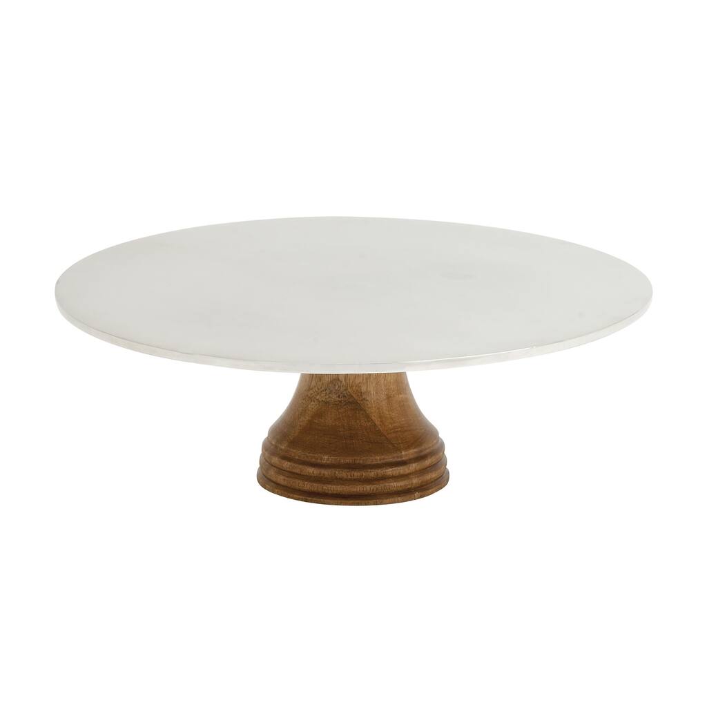 Stylish and Classic Aluminum Wood Cake Stand