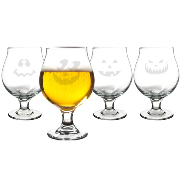 Jack o Lantern Belgian Beer Glasses (Set of 4)   17283508  