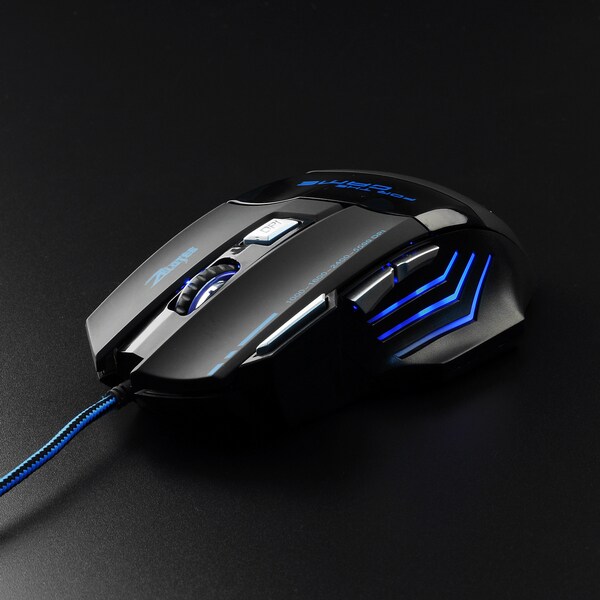 Wired High Precision Programmable Optical Gaming Mouse with 6-foot Cable