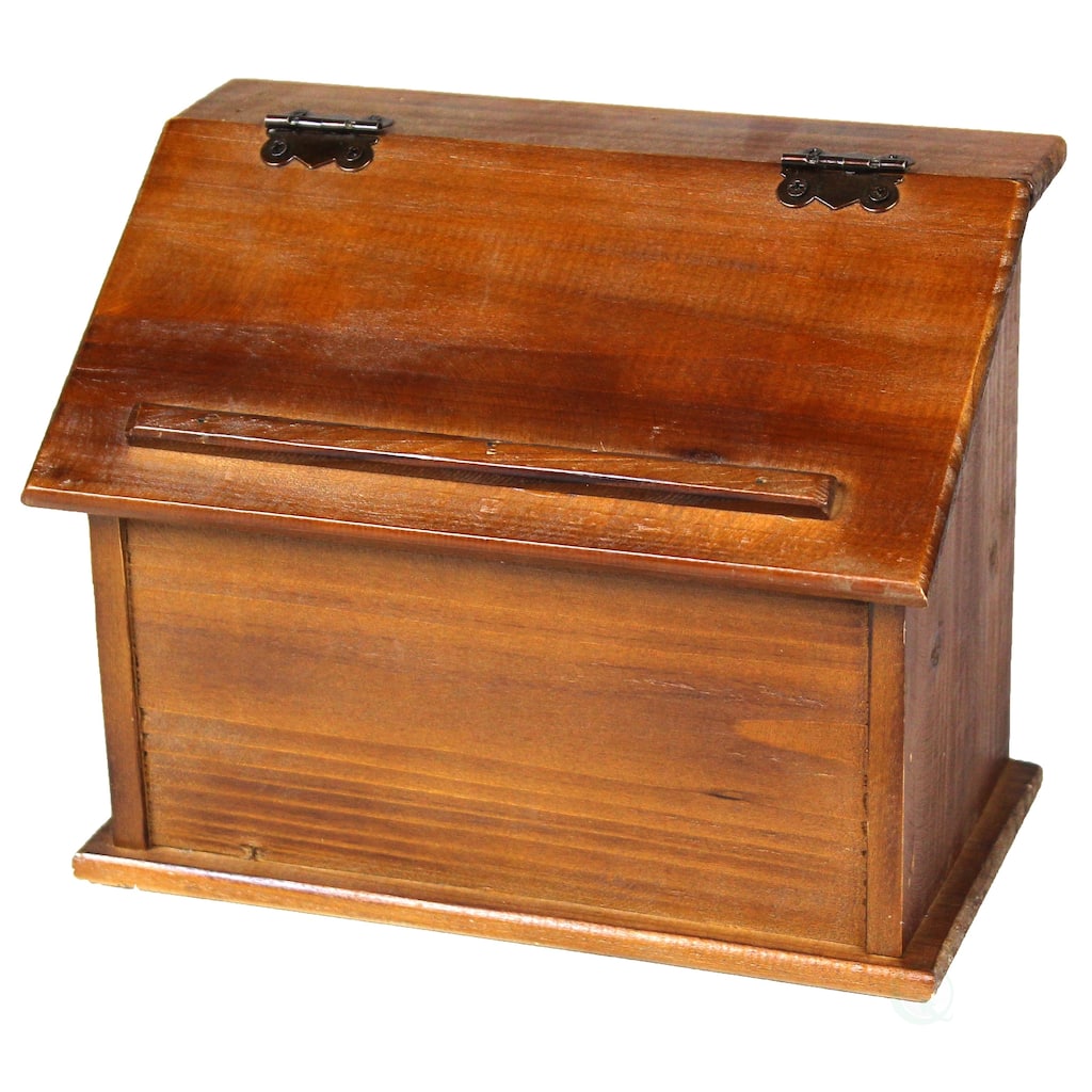 Old Style Wooden Podium Recipe Box