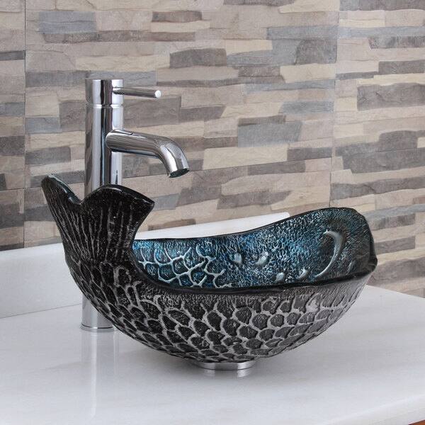 Purple Round Basin Tempered Glass Oil Rubbed Brozne Waterfall Spout Faucet Combo Purple Round Basin Tempered Glass Oil Rubbed Brozne Waterfall Spout Faucet Combo