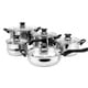 preview thumbnail 1 of 2, Magefesa Family 10-piece Stainless Steel Cookware Set