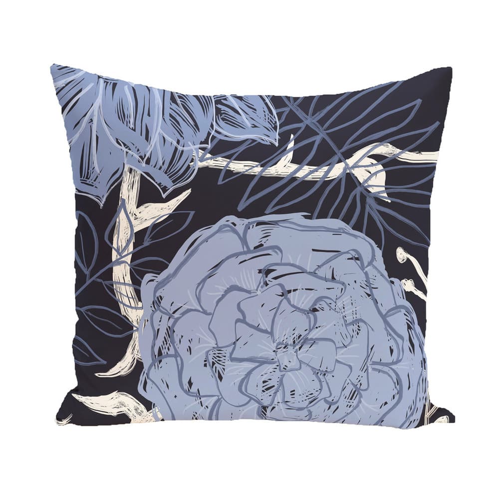 Floral Print 20 x 20-inch Decorative Pillow