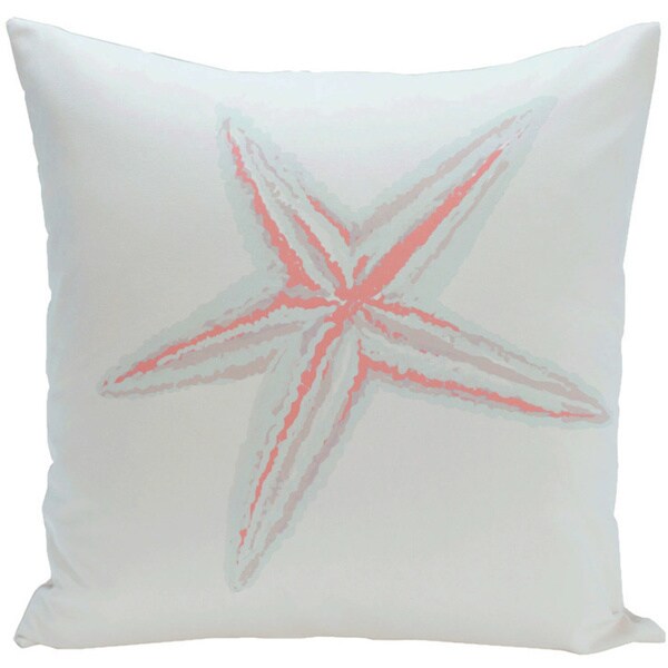 Shop Coastal Print 18 x 18-inch Decorative Pillow - Free Shipping Today ...