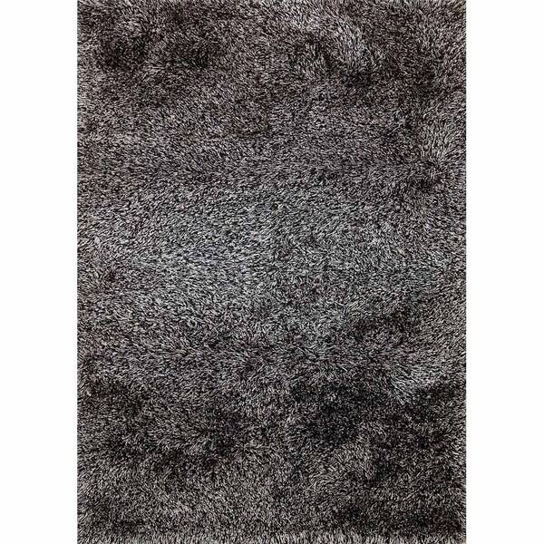 Steel Gray Abstract Rug Handmade Lyric Steel Grey Shag Rug (India) - Bed Bath & Beyond - 10156388