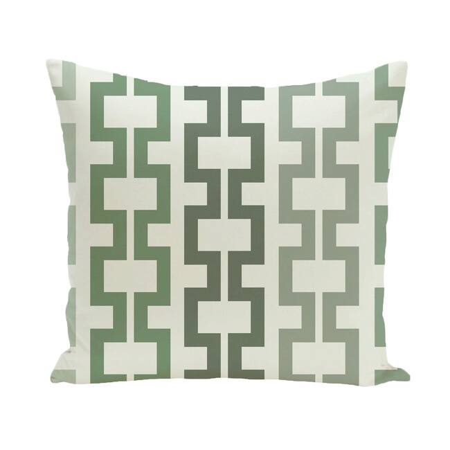 Geometric Print 18 x 18-inch Outdoor Fabric Pillow