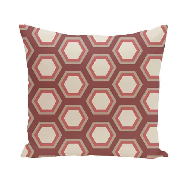 Geometric Print 18 x 18-inch Outdoor Fabric Pillow